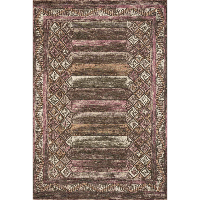 Justina Blakeney x Loloi Berkeley Contemporary Berry / Spice Area Rug